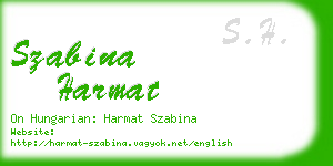 szabina harmat business card